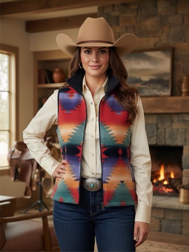 Chaps sport fleece vest - vest, women